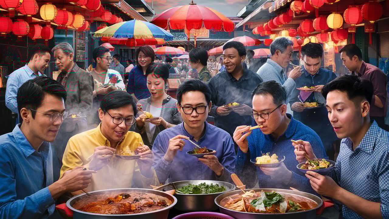 chinatown hawker leftovers consumption
